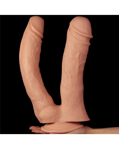 Double Gode MEGA DOUBLE LoveToy 26 x 11cm pas cher