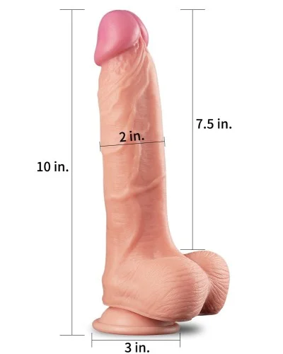 Gode rEaliste Uppy King Size Nature Cock 19 x 5cm pas cher