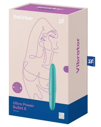 Vibro Ultra Power Bullet 6 Satisfyer Turquoise pas cher