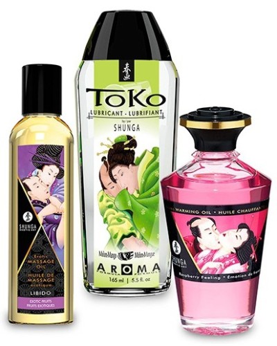 Kit de massage FRUITY KISSES Shunga pas cher