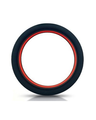 Cockring silicone Beast Rings 36mm Noir-Rouge pas cher