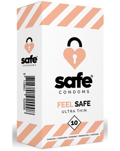 PrEservatifs fins FEEL SAFE x10 pas cher