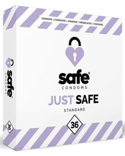 PrEservatifs en latex JUST SAFE x36 pas cher