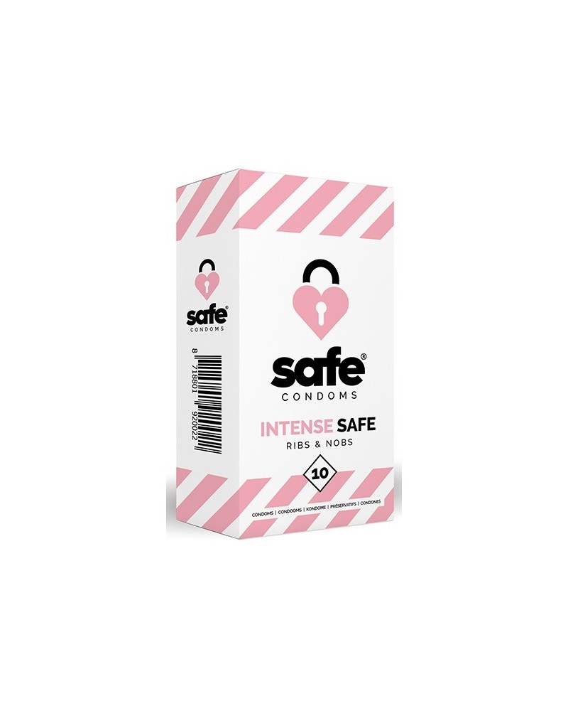 PrEservatifs texturEs INTENSE SAFE x10 pas cher