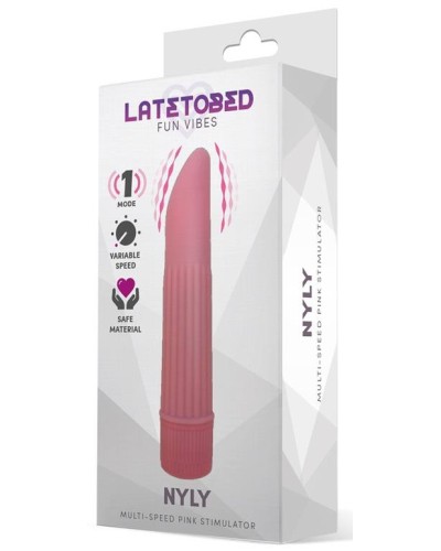 Stimulateur de clitoris Nyly 13 x 2.5cm Rose pas cher