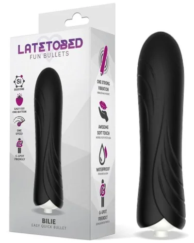 Stimulateur de clitoris Bilie 10 x 2.5cm Noir pas cher