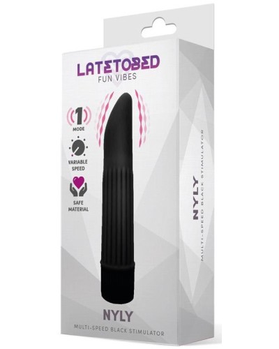 Stimulateur de clitoris Nyly 13 x 2.5cm Noir pas cher