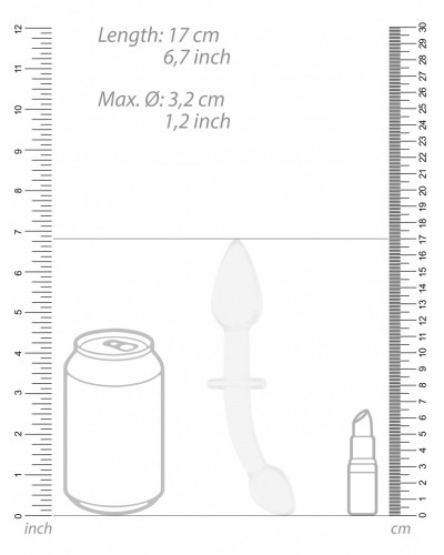 Plug en verre Doubler Blanc 18 x 3cm pas cher