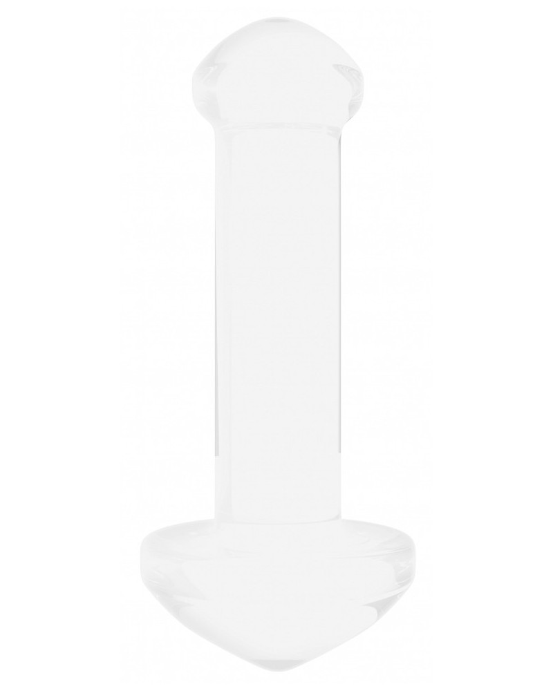 Plug en verre Massage Blanc 8.5 x 3.4cm pas cher