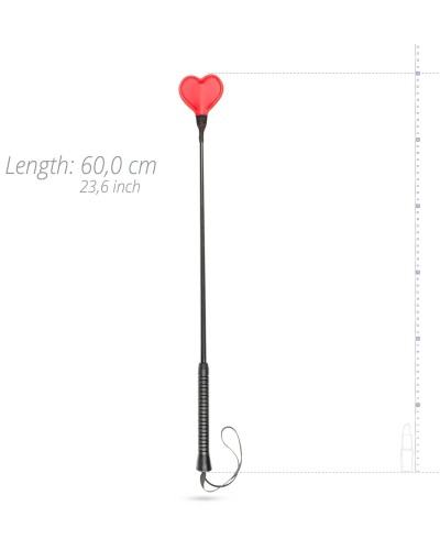 Cravache Tough Love 60cm Coeur rouge pas cher