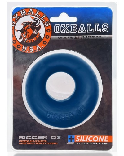 Cockring Silicone Bigger Ox Bleu pas cher