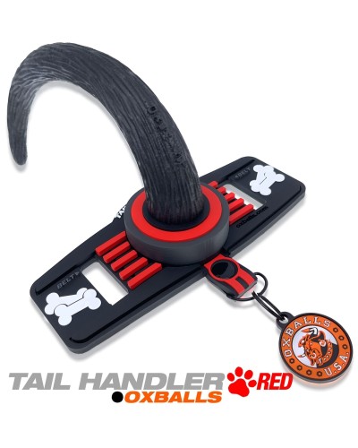 Queue de chien Oxballs Tail Handler Rouge pas cher