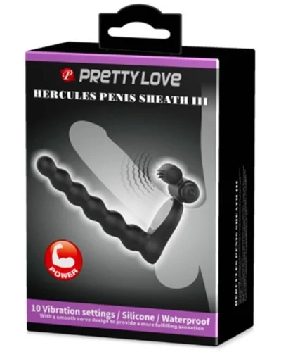 Embout de pEnis Hercules Pretty Love 13 x 2.5cm pas cher