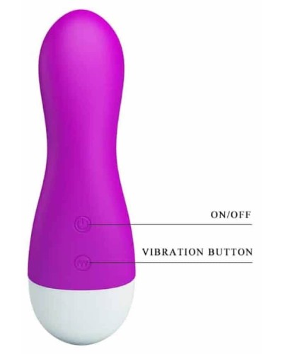 Stimulateur de clitoris Ian Pretty Love 12cm Violet pas cher