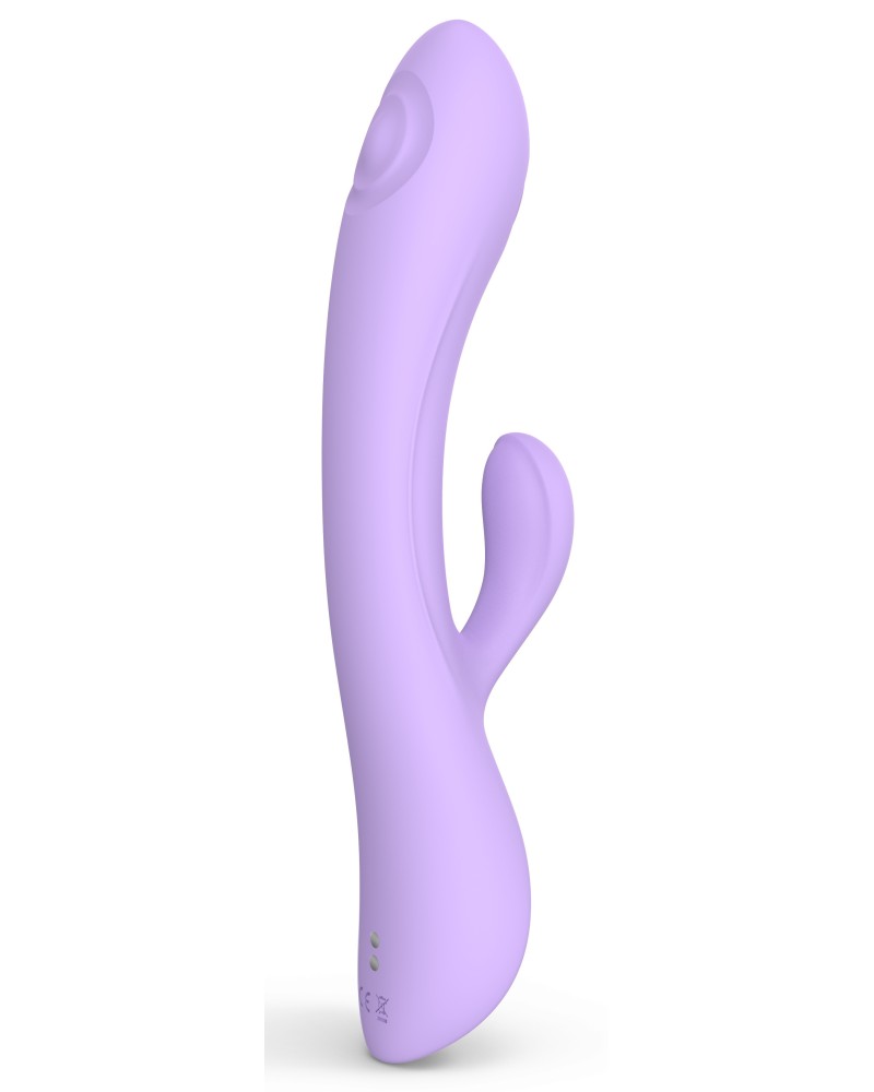 Vibro Rabbit Bunny & Clyde Love to Love 22cm Mauve pas cher