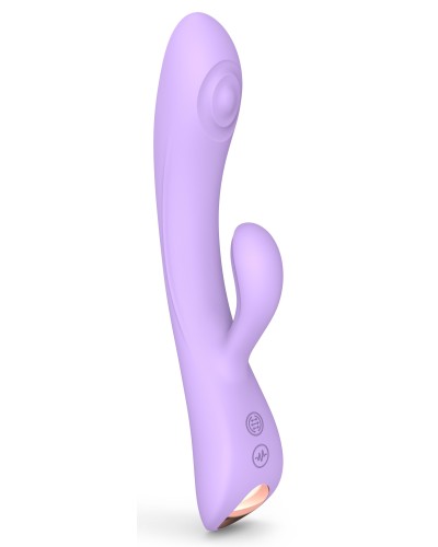 Vibro Rabbit Bunny & Clyde Love to Love 22cm Mauve pas cher