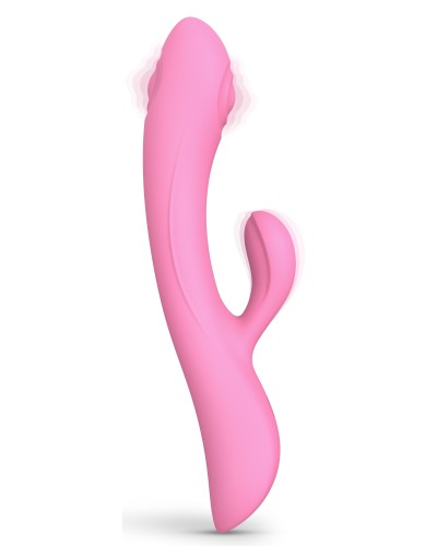 Vibro Rabbit Bunny & Clyde Love to Love 22cm Rose pas cher