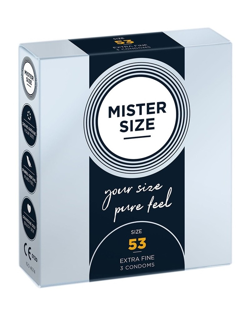 PrEservatifs MISTER SIZE 53mm x3 pas cher