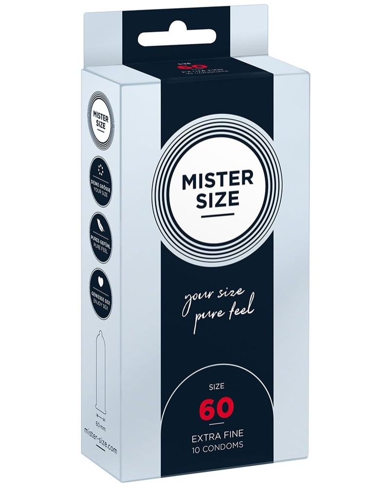 PrEservatifs MISTER SIZE 60mm x10 pas cher