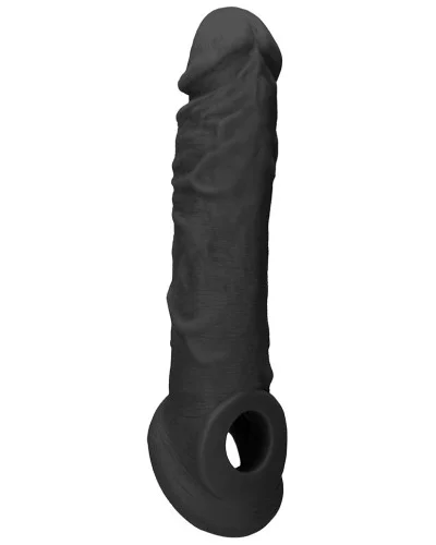 Gaine de pEnis Realrock Curve 17 x 4.5cm Noire pas cher