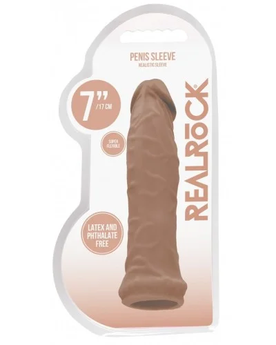 Gaine de pEnis Realrock 16 x 4cm Latino pas cher