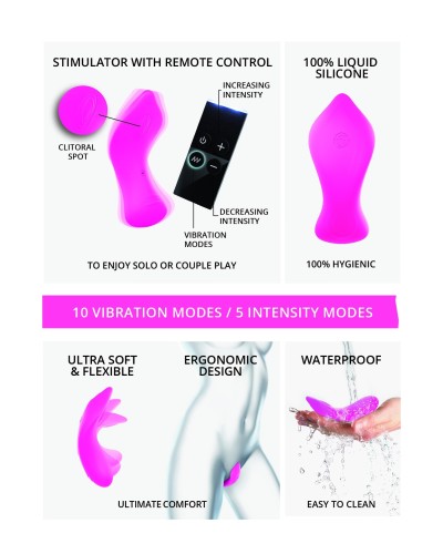 Stimulateur de clitoris Hot Spot Rose pas cher