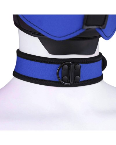 Collier en nEoprene Bleu pas cher