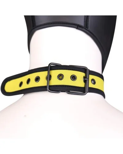 Collier en nEoprene Jaune pas cher