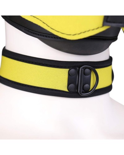 Collier en nEoprene Jaune pas cher