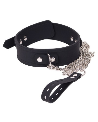 Collier et Laisse Deluxe Collar Noir pas cher