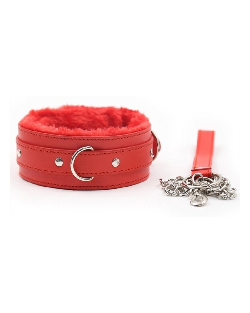 Collier et laisse Fur Sweet Rouge pas cher