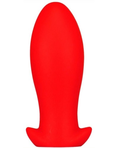 Plug silicone Saurus Egg L 14 x 6.5cm Rouge pas cher