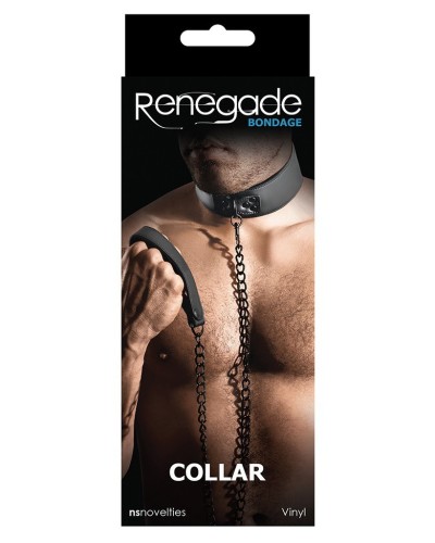 Collier et Laisse Renegade noir pas cher