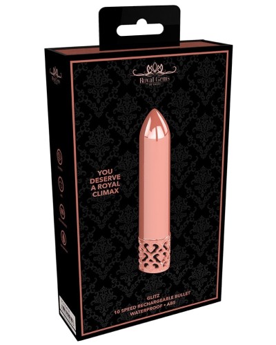 Mini Vibro Glitz 8.7cm Rose dorE pas cher