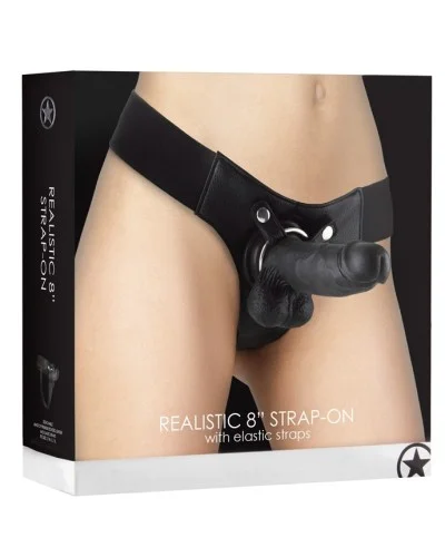 Gode ceinture Realistic Strap-On 16 x 4cm pas cher