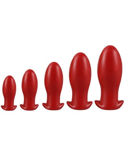 Plug Drakar Egg S 10 x 4.5cm Rouge pas cher