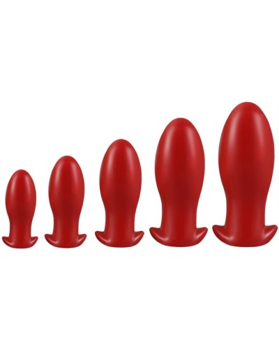 Plug Drakar Egg XL 16.5 x 7.5cm Rouge pas cher