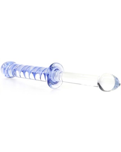 Gode en verre Screw Duo 24 x 3.3cm pas cher