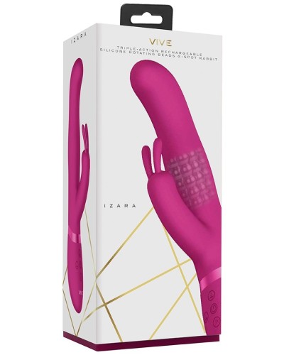 Vibro Rabbit IZARA Vive 22cm Rose pas cher