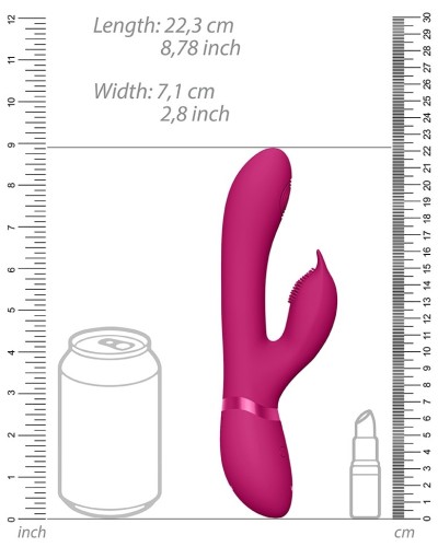 Vibro Rabbit Aimi Vive 22cm Rose pas cher