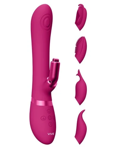 Vibro Rabbit Etsu 23 x 3.5cm Rose pas cher