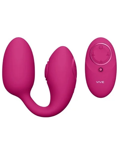 Plug Point G et Clito Aika 7 x 3.7cm Rose pas cher