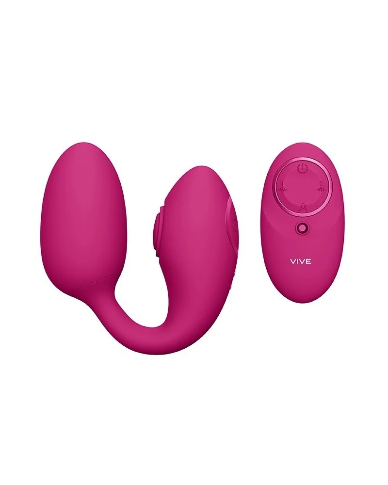 Plug Point G et Clito Aika 7 x 3.7cm Rose pas cher