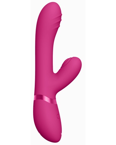 Vibro Rabbit Tani 22 x 3.5cm Rose pas cher