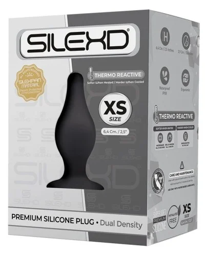 Plug Silexd Modele 2 - XS - 6 x 3cm Noir pas cher