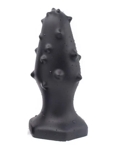 Plug Silicone Monster Spike L 14 x 5.5cm Noir pas cher