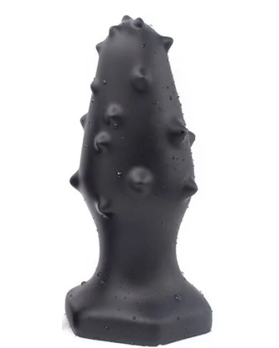 Plug silicone Monster Spike XL 16 x 6.5cm Noir pas cher