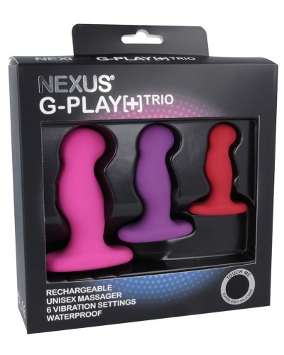 Lot de 3 Plugs vibrants G-Play Nexus pas cher