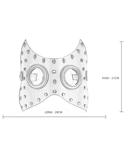 Masque Bat Skull Noir pas cher