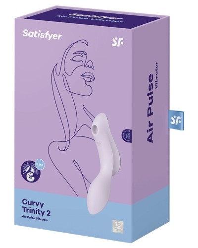 Stimulateur de clitoris Curvy trinity 2 Satisfyer pas cher